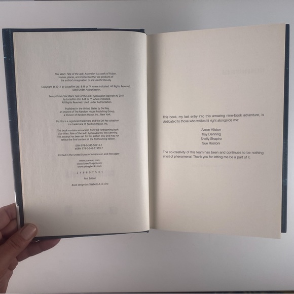 2/$30 -  Star Wars - Fate of the Jedi - Ascension by Christie Golden - Picture 9 of 14